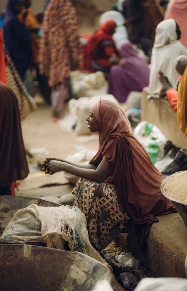 An image of a market woman